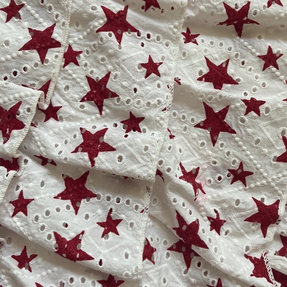 Stars and Broderie Anglaise tiered dress. - Picture 10 of 10